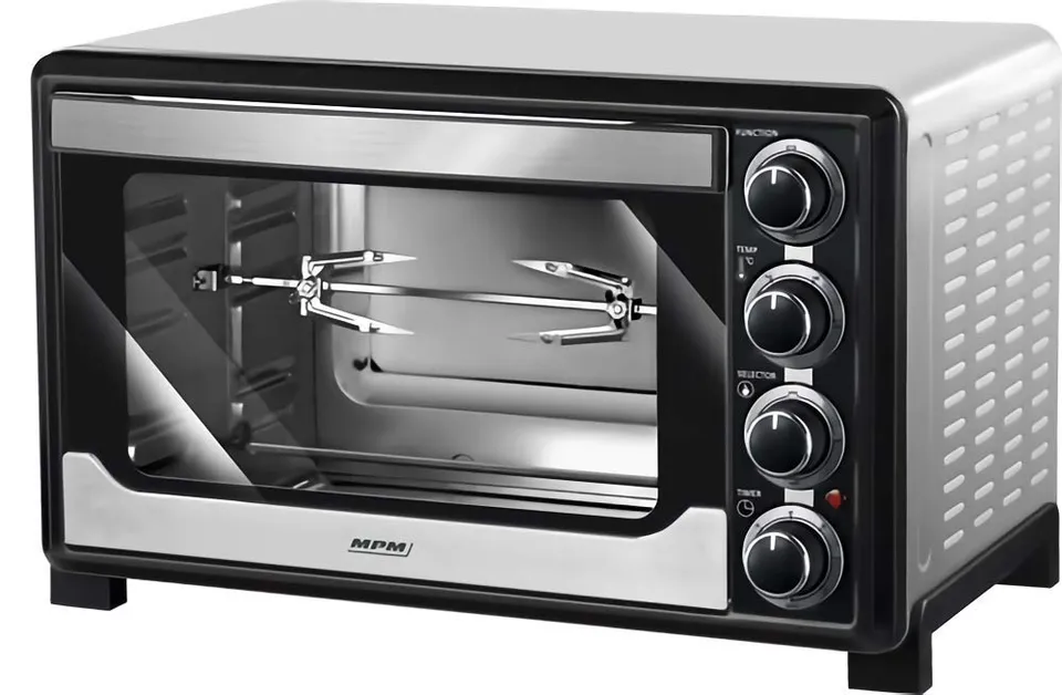 MPM MPE-06/T Forno Elettrico Ventilato 32 L 1600W Girarrosto