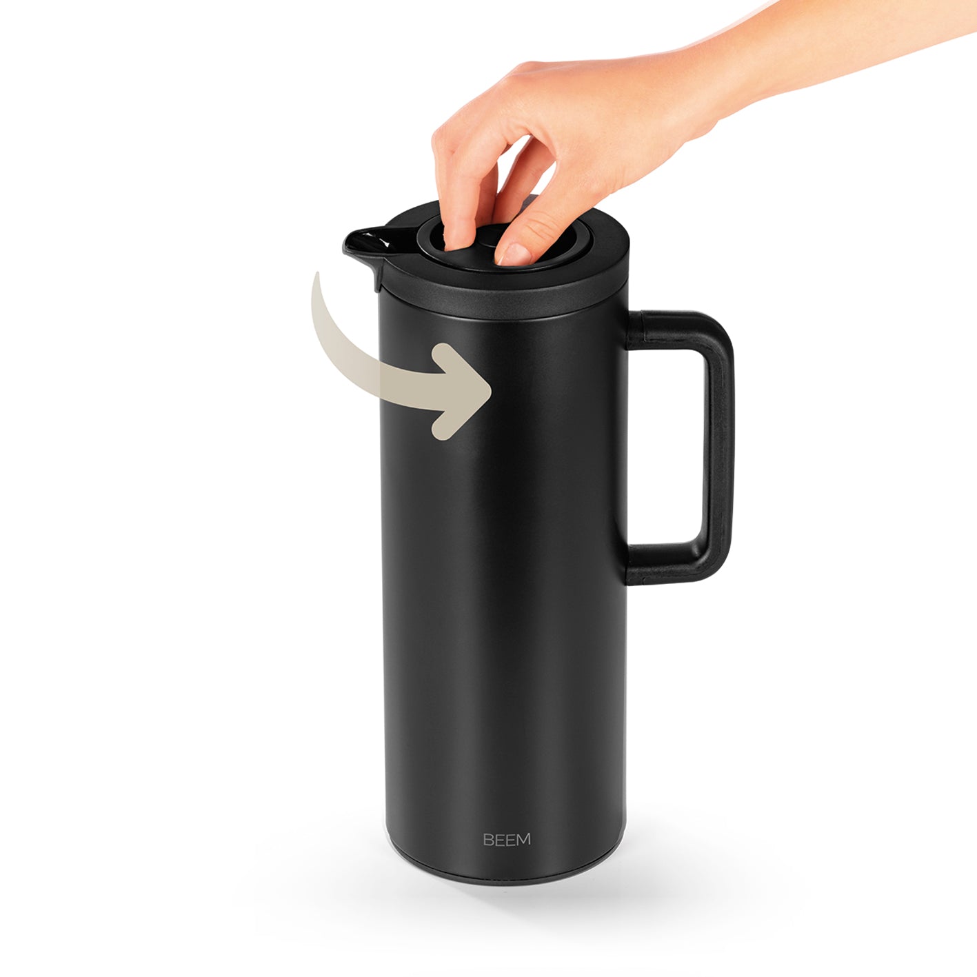 Beem Zubehör caraffa termica 1 L nera opaca 12 ore