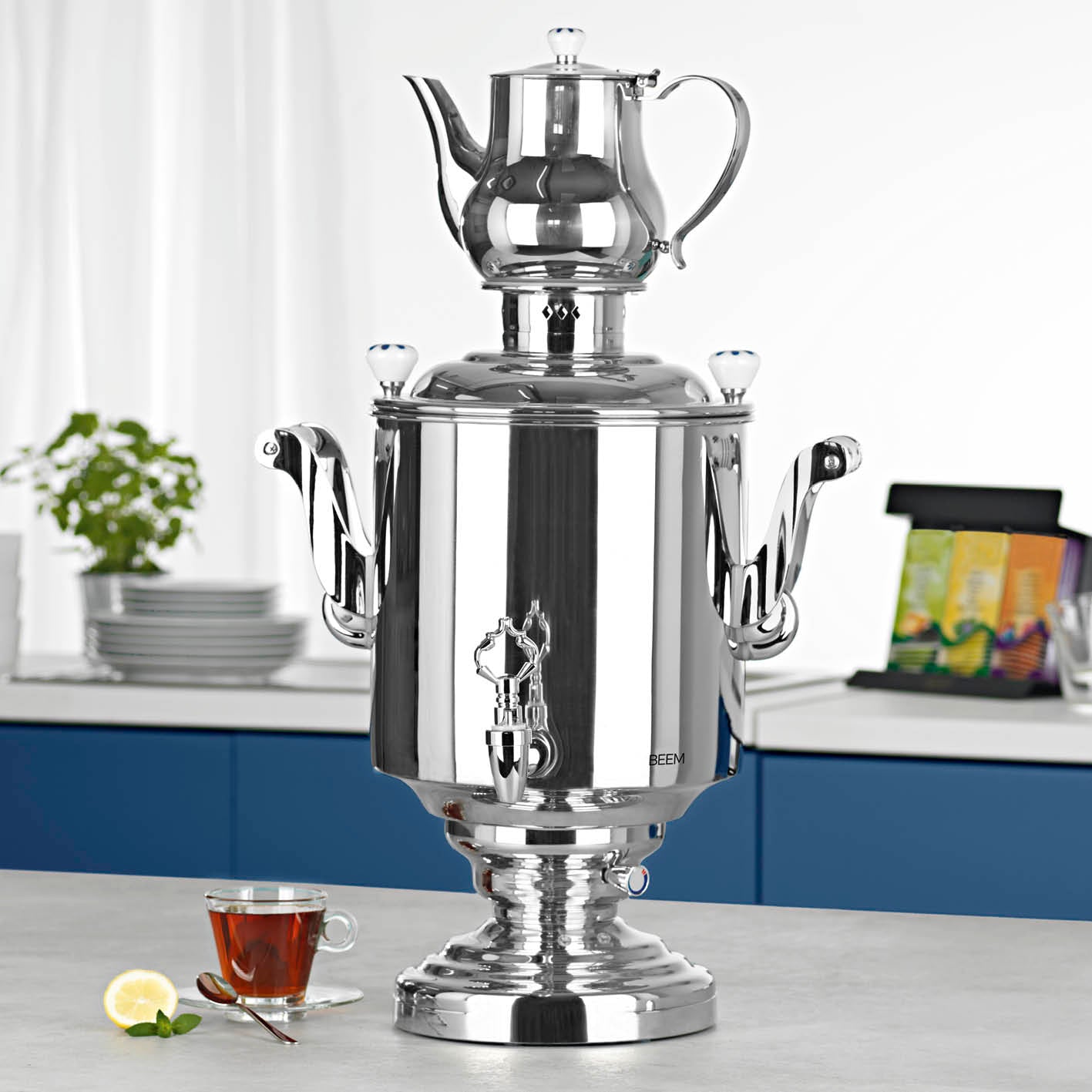 Beem Samowar Katharina samovar elettrico 15 L + teiera 2 L