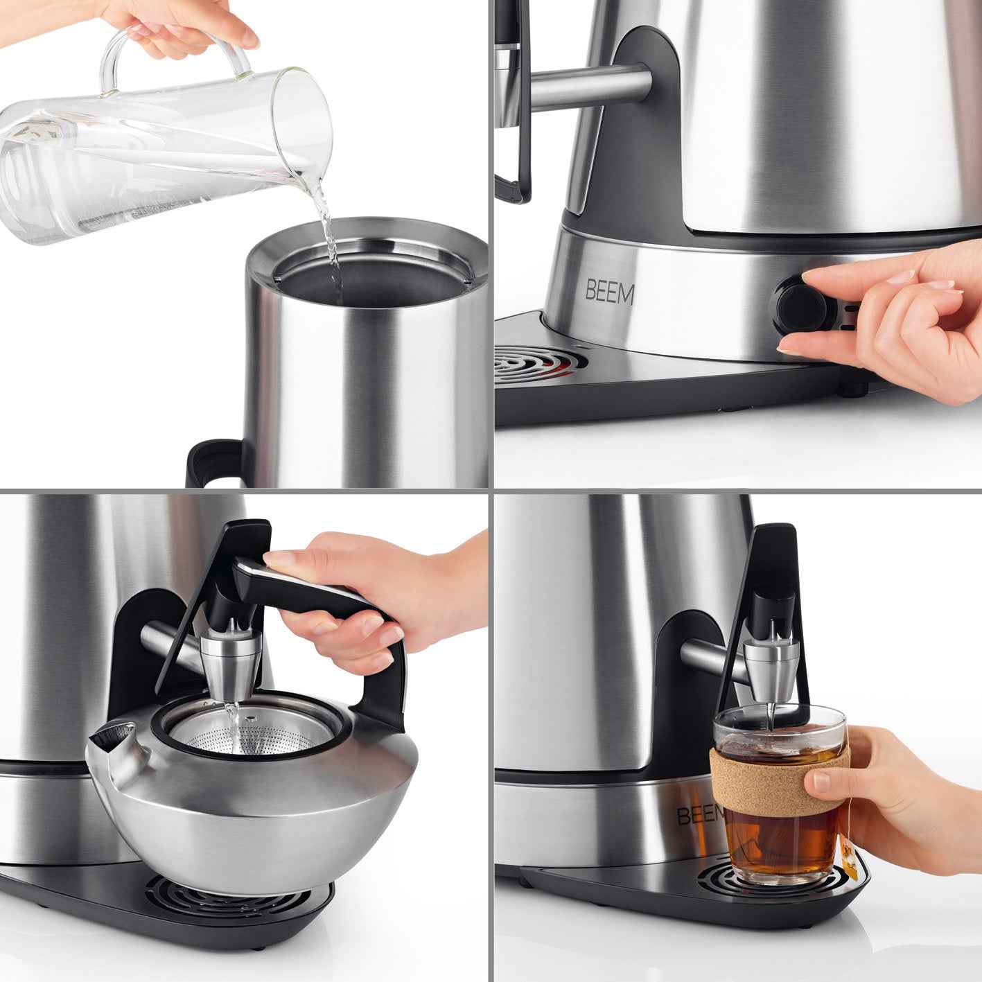 Beem Amira samovar 10 L con dispenser e teiera 1,2 L