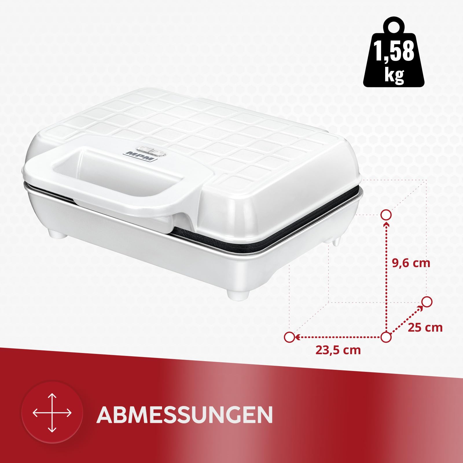 MPM MMR-12 impastatrice planetaria 4,2L 1000W bianco