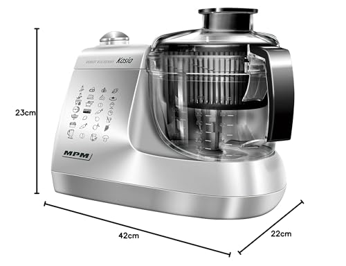 MPM MRK-12 Kasia Robot Cucina 800W 1,5L 8 Accessori