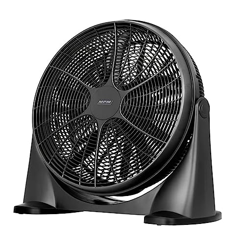 MPM MWP-18 Ventilatore da Terra 90W 53 cm Nero 3 Velocità