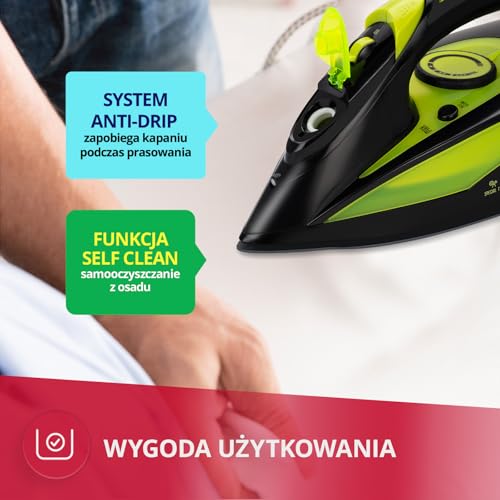 MPM MZE-04/C ferro da stiro vapore ceramica 2800 W 330 ml