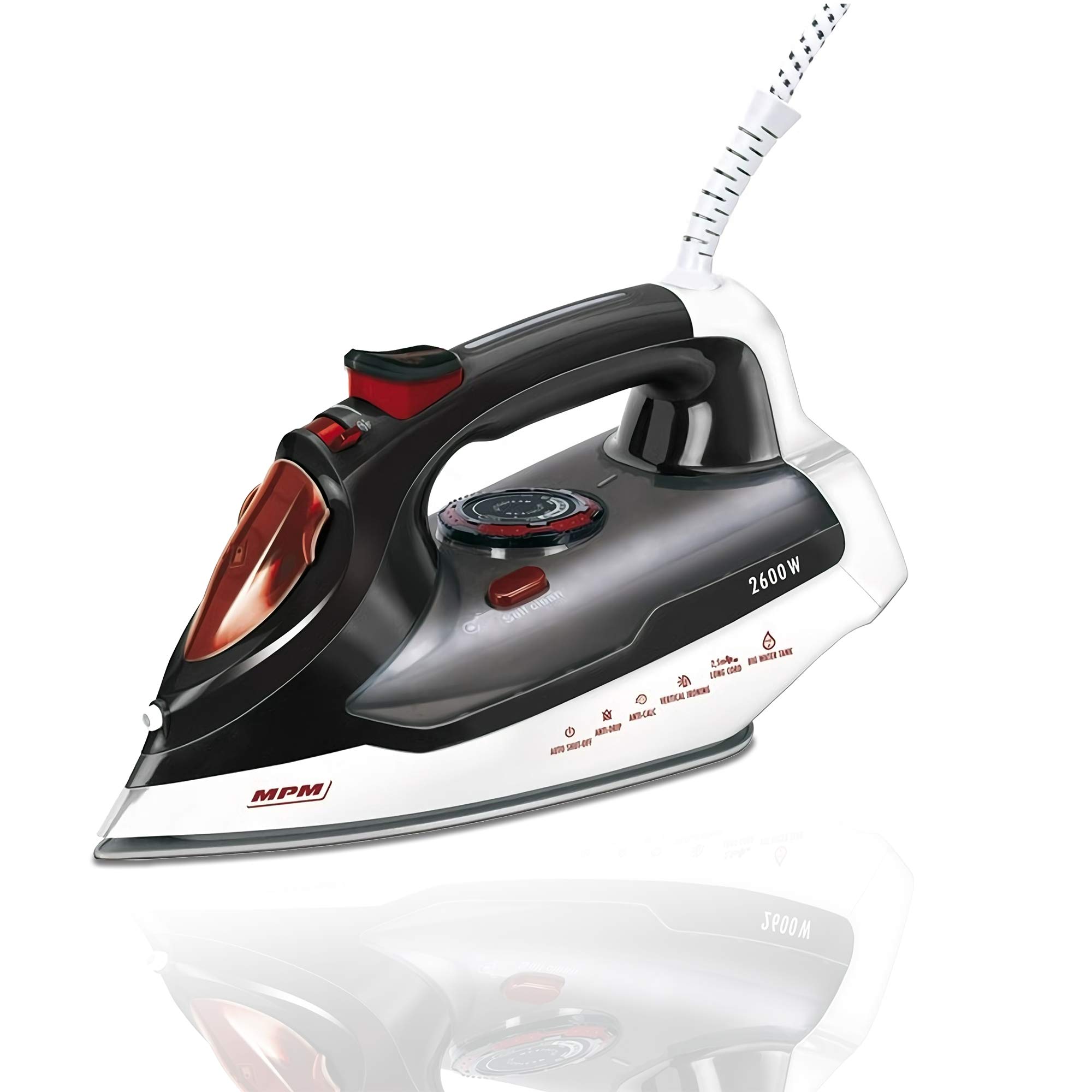 MPM MZE-17 ferro da stiro a vapore ceramica 2600W 430ml