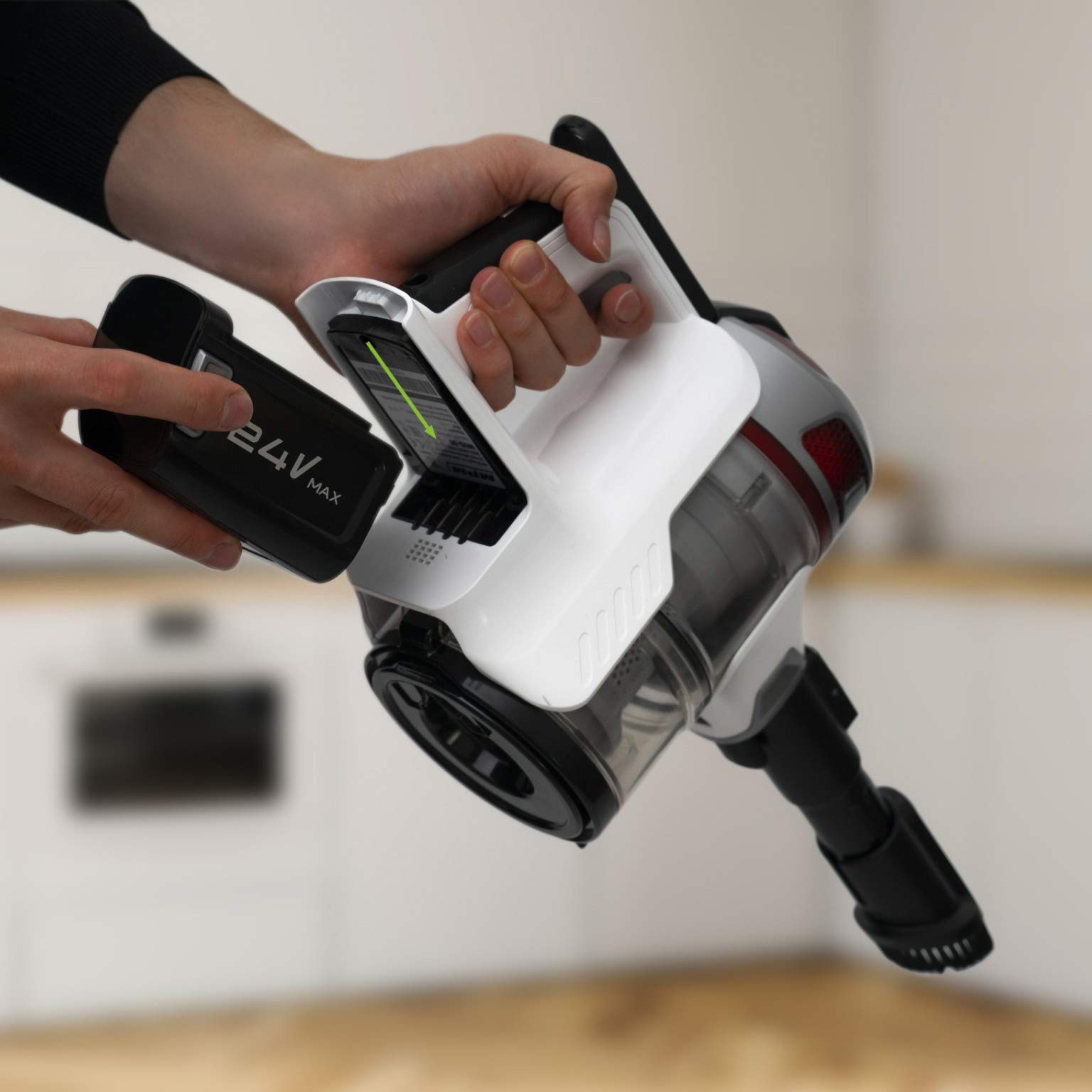 MPM MOD-35 Aspirapolvere Senza Cavo 24V Ciclonico HEPA
