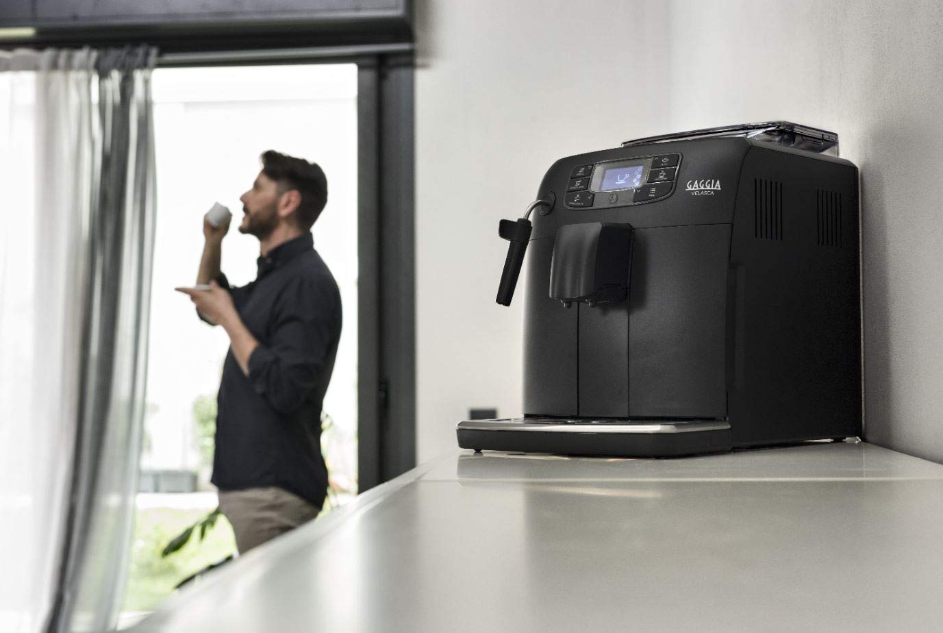 Gaggia Velasca Black Macchina Caffè Automatica Nera 1000W