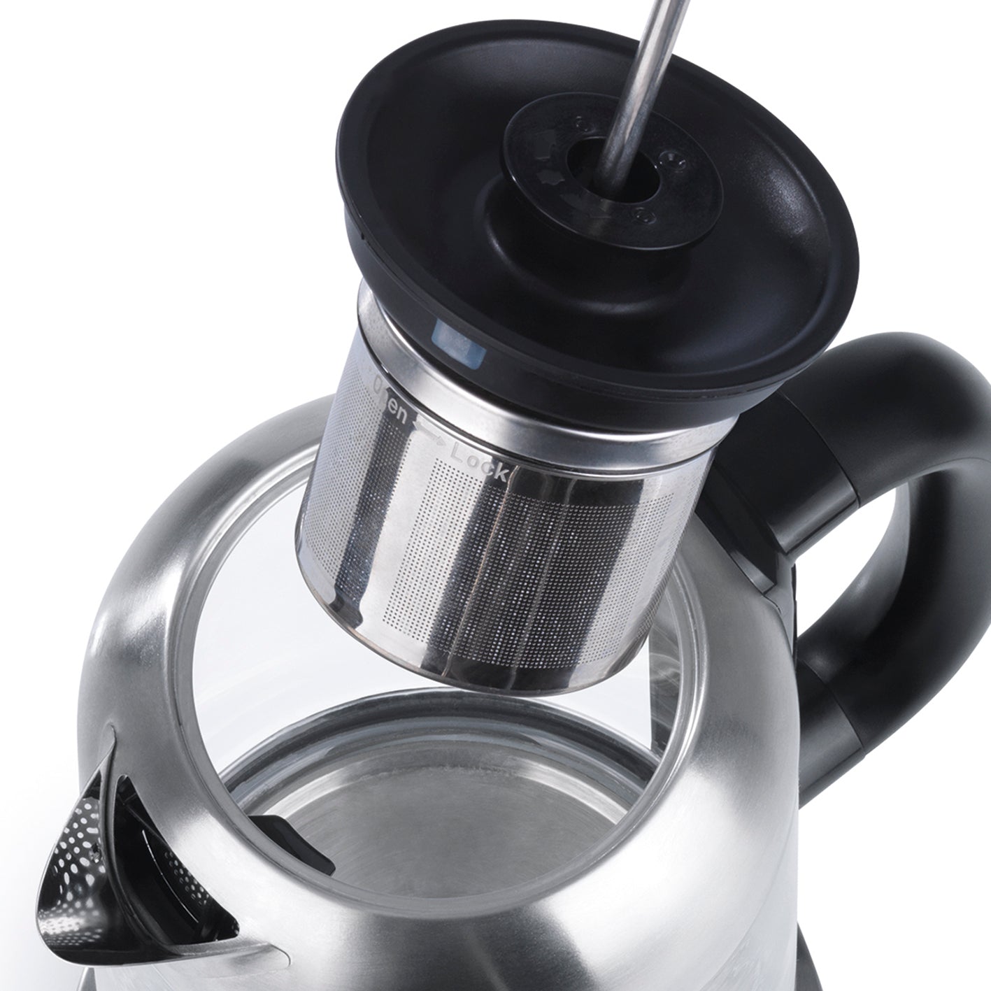 Beem Teatime II bollitore tè vetro 1,7 L con infusore