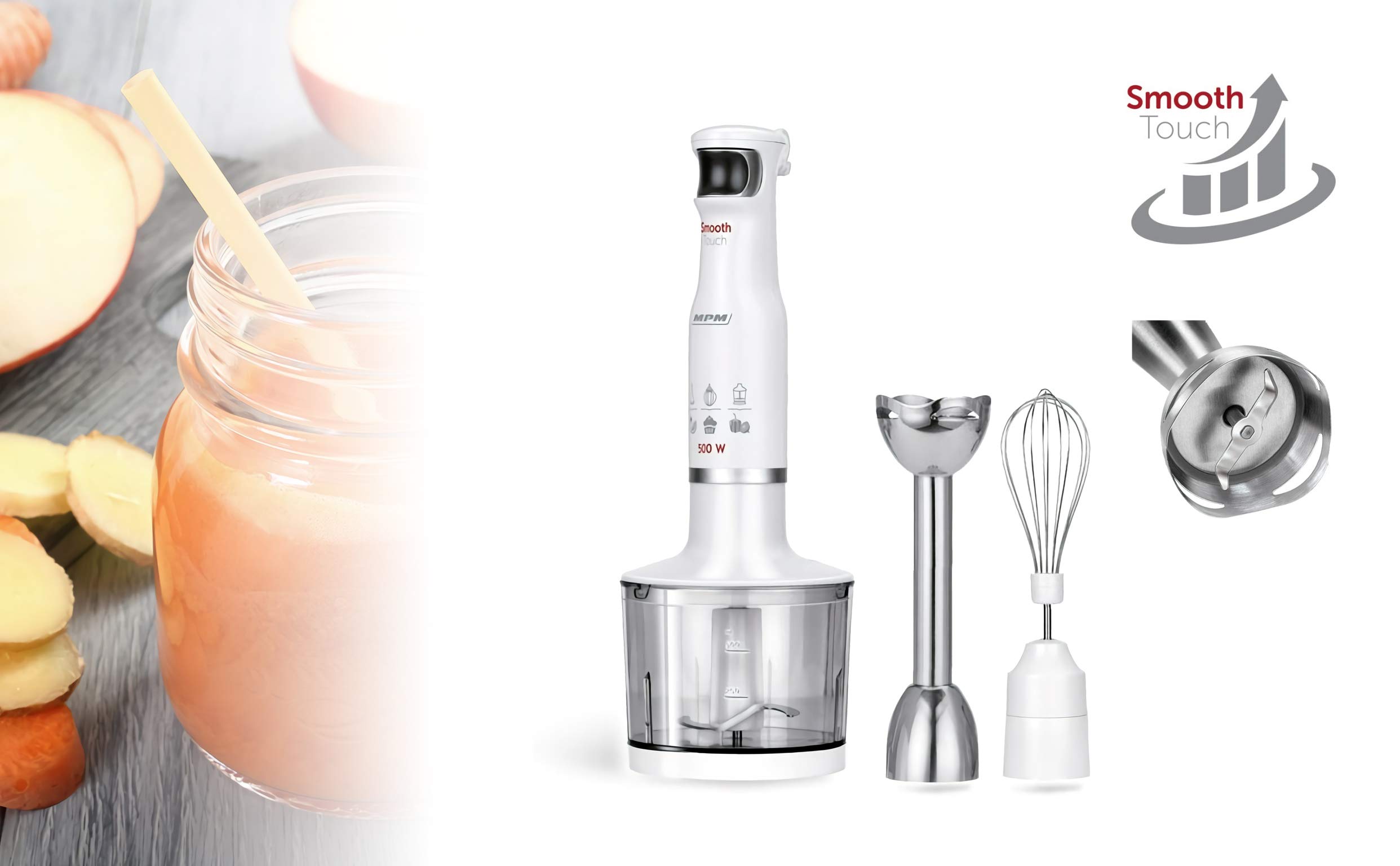 MPM MBL-28 frullatore immersione 3 in 1 500W