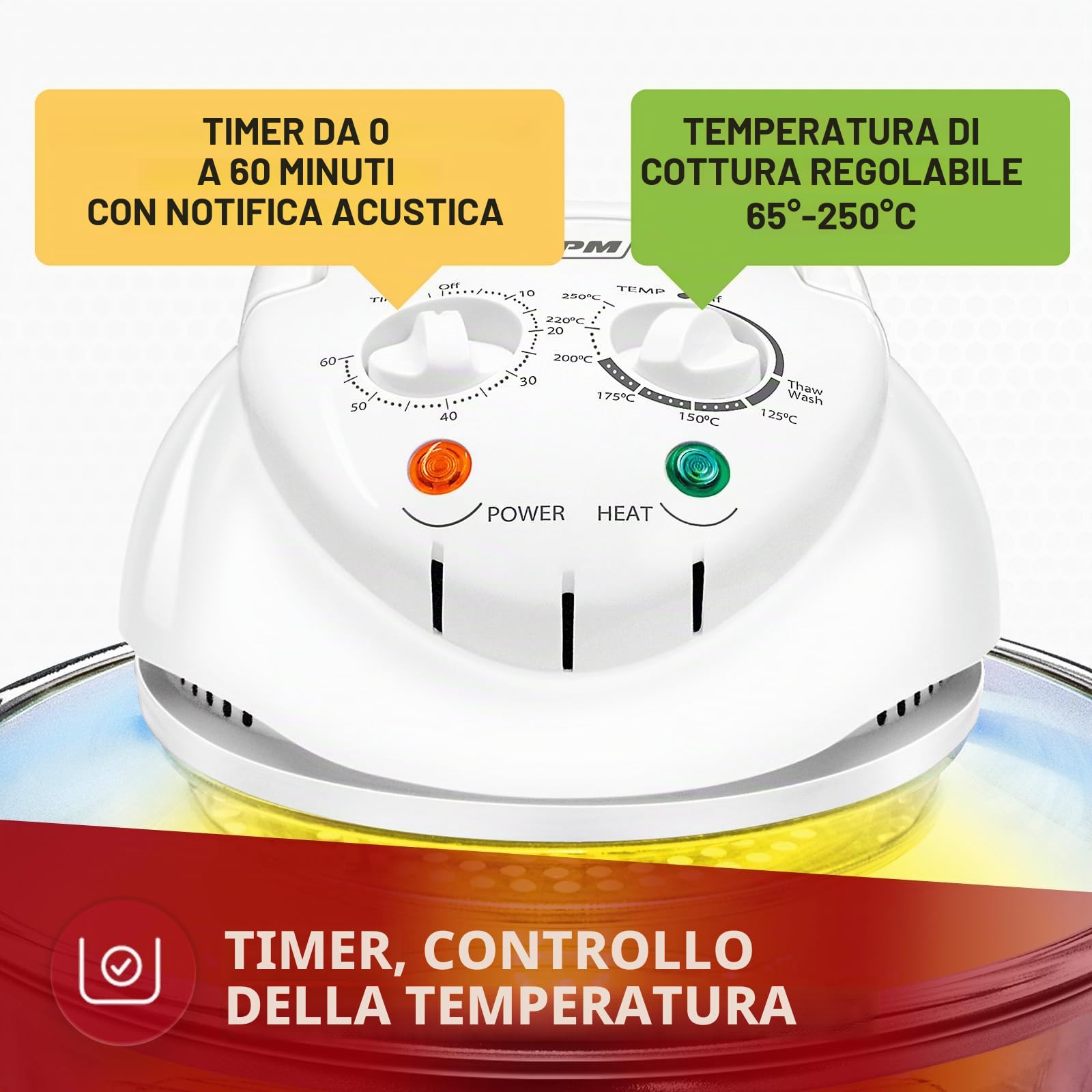 MPM MKO-02 Forno Alogeno Convezione 11 L 1400W 250°C