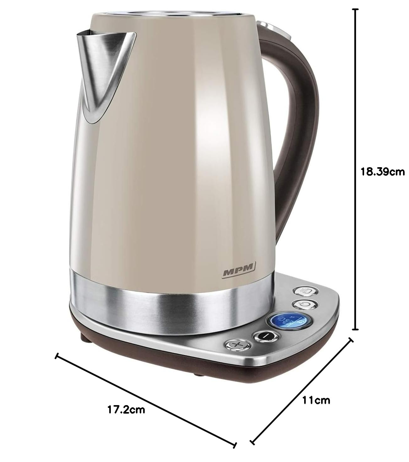 MPM MCZ-63 bollitore elettrico acciaio 1,7 L controllo temperatura