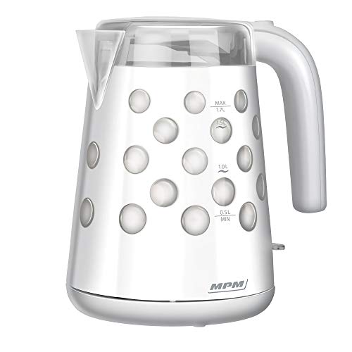 MPM MCZ-86 Bollitore Bianco 1,7L 2200W Illuminato