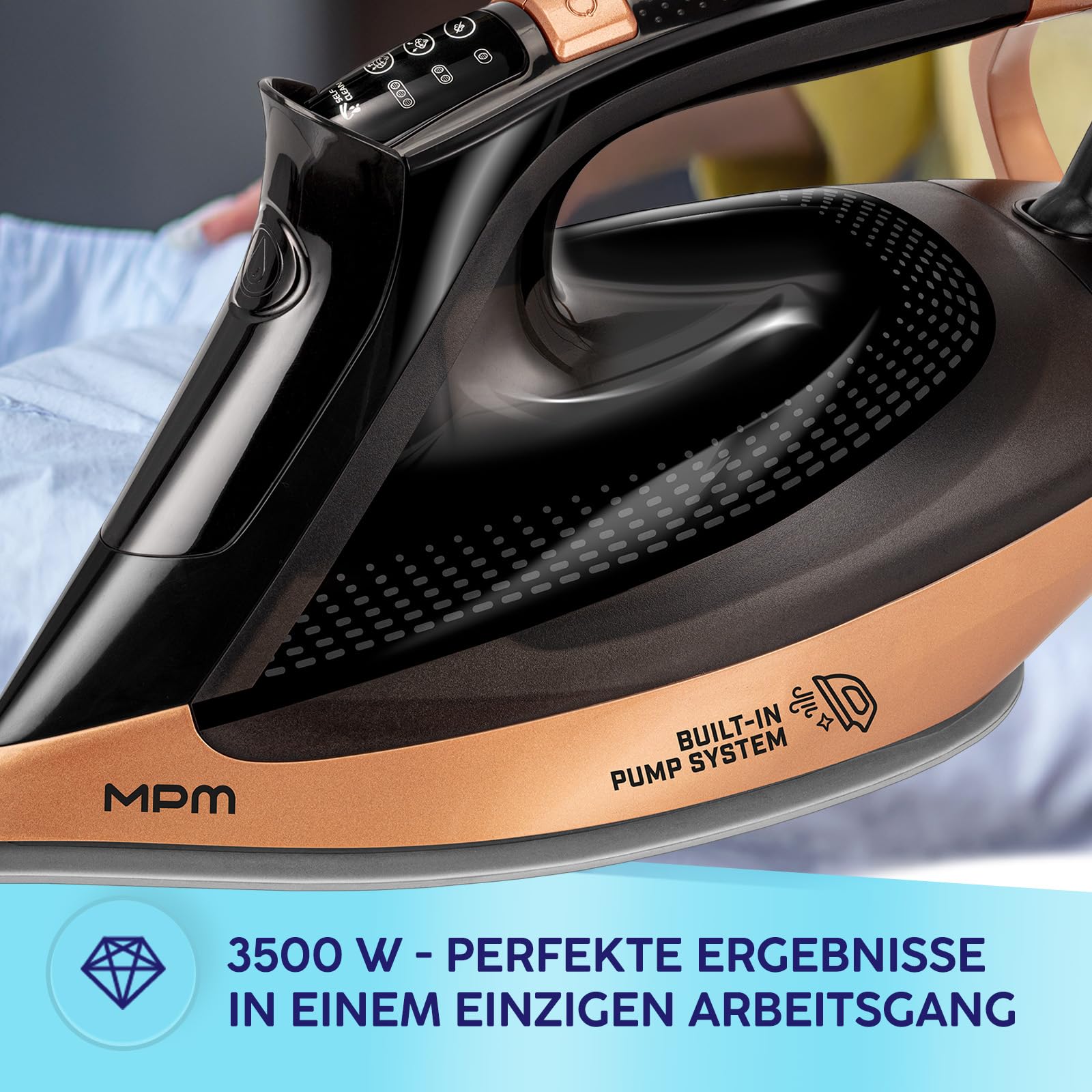 MPM ferro da stiro a vapore 3500 W 450 ml
