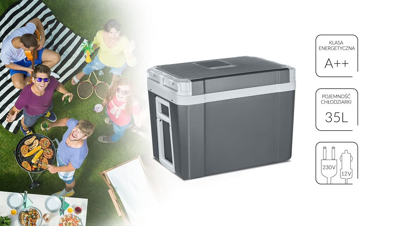 MPM 40-CBM-10Y Frigo Portatile Grigio 35L Ruote