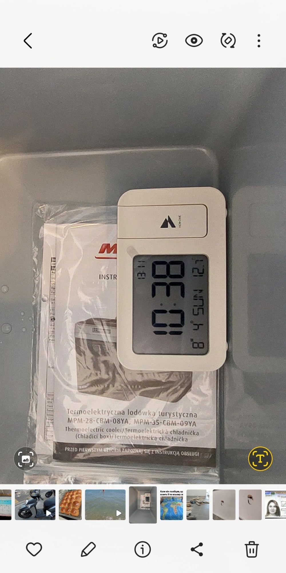 MPM 28-CBM-08YA Frigo Portatile 24 Litri 12V/220V Grigio