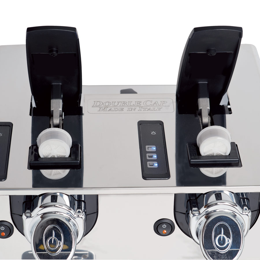 Capitani Double Cap macchina caffè capsule inox 3 L