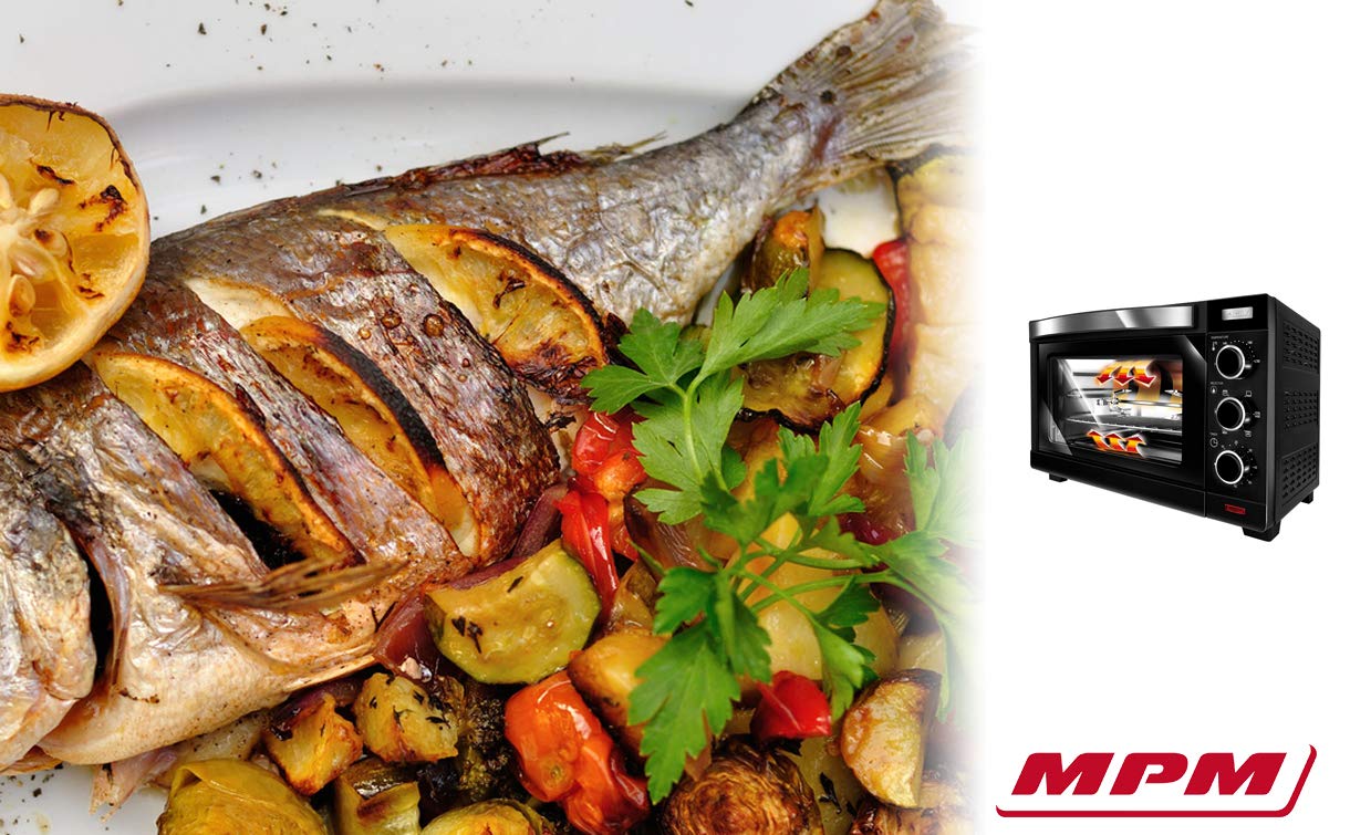 MPM MPE-09/T Forno Elettrico 30 Litri Nero 1600W