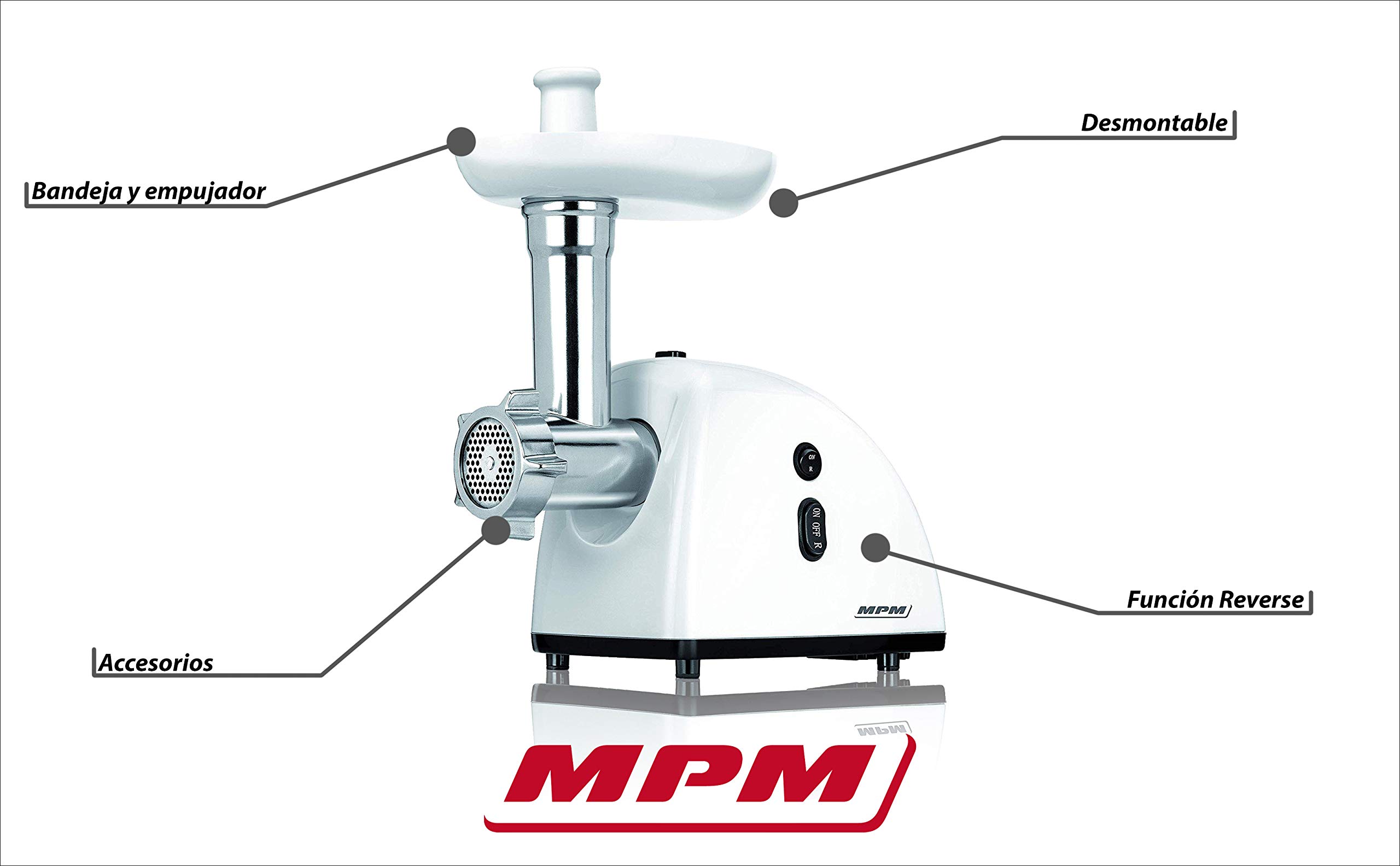 MPM MMM-05 Tritacarne Elettrico 720W 3 Dischi