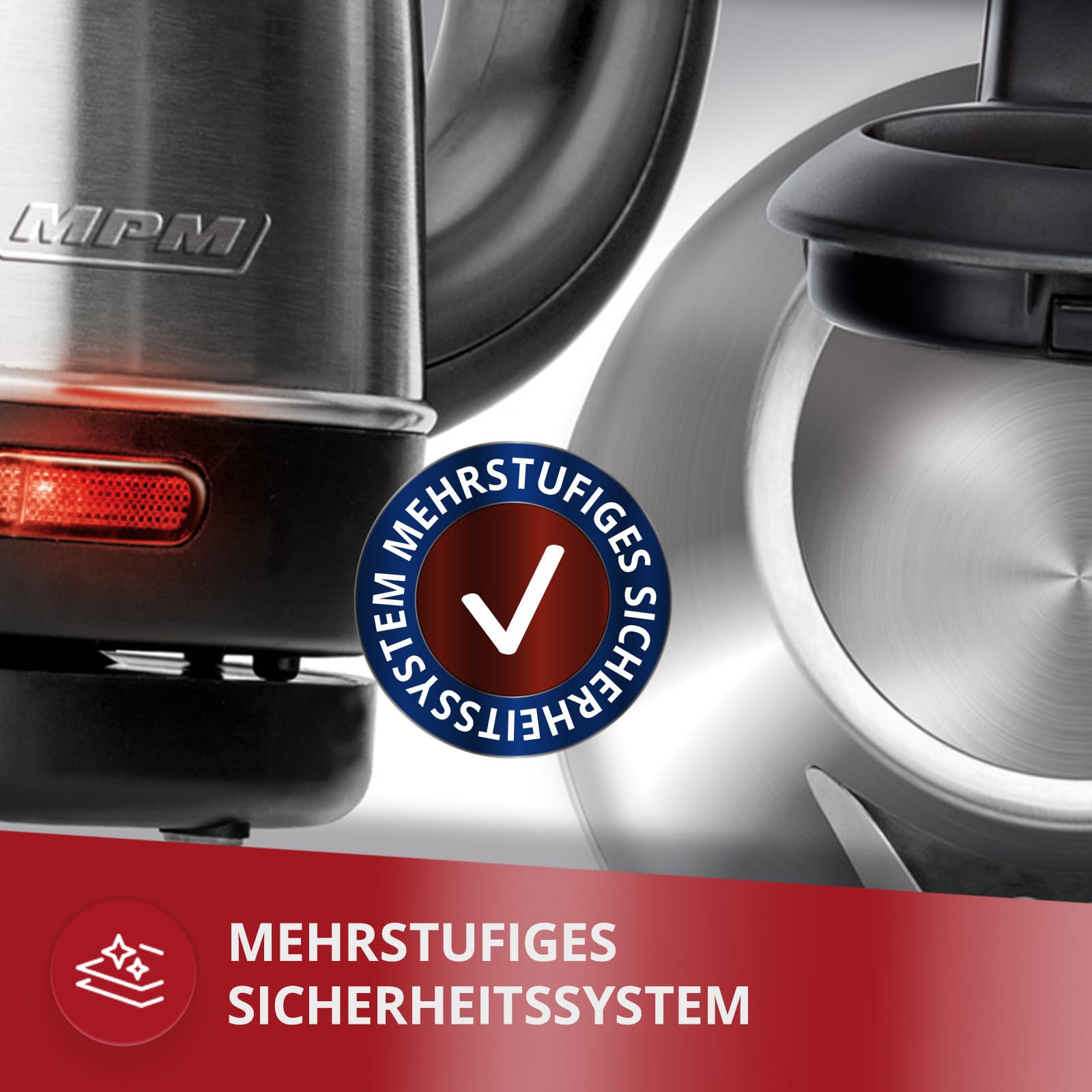 MPM MCZ-84M bollitore elettrico 1 L inox 1600W