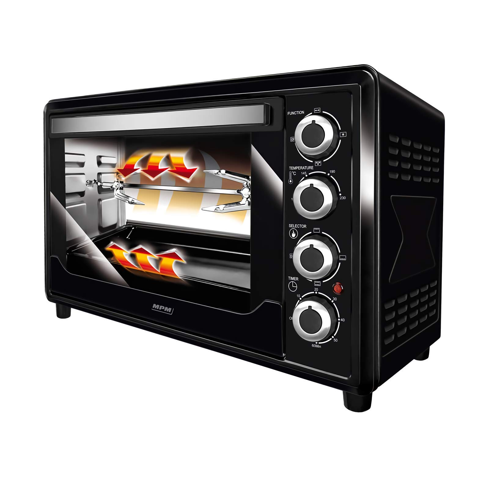 MPM MPE-07T Forno Elettrico Ventilato 45 L Nero 2000W