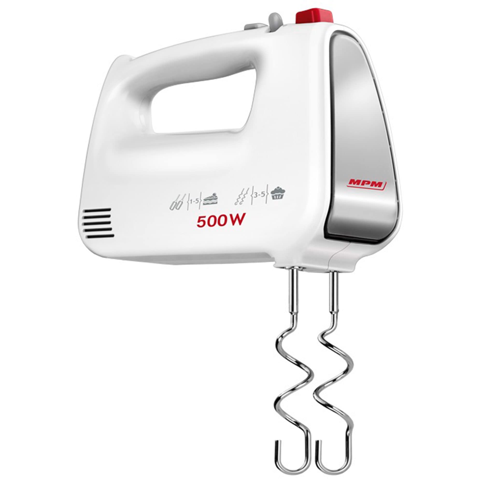 MPM MMR-19 Sbattitore Elettrico 500W 5 Velocità+Turbo Inox