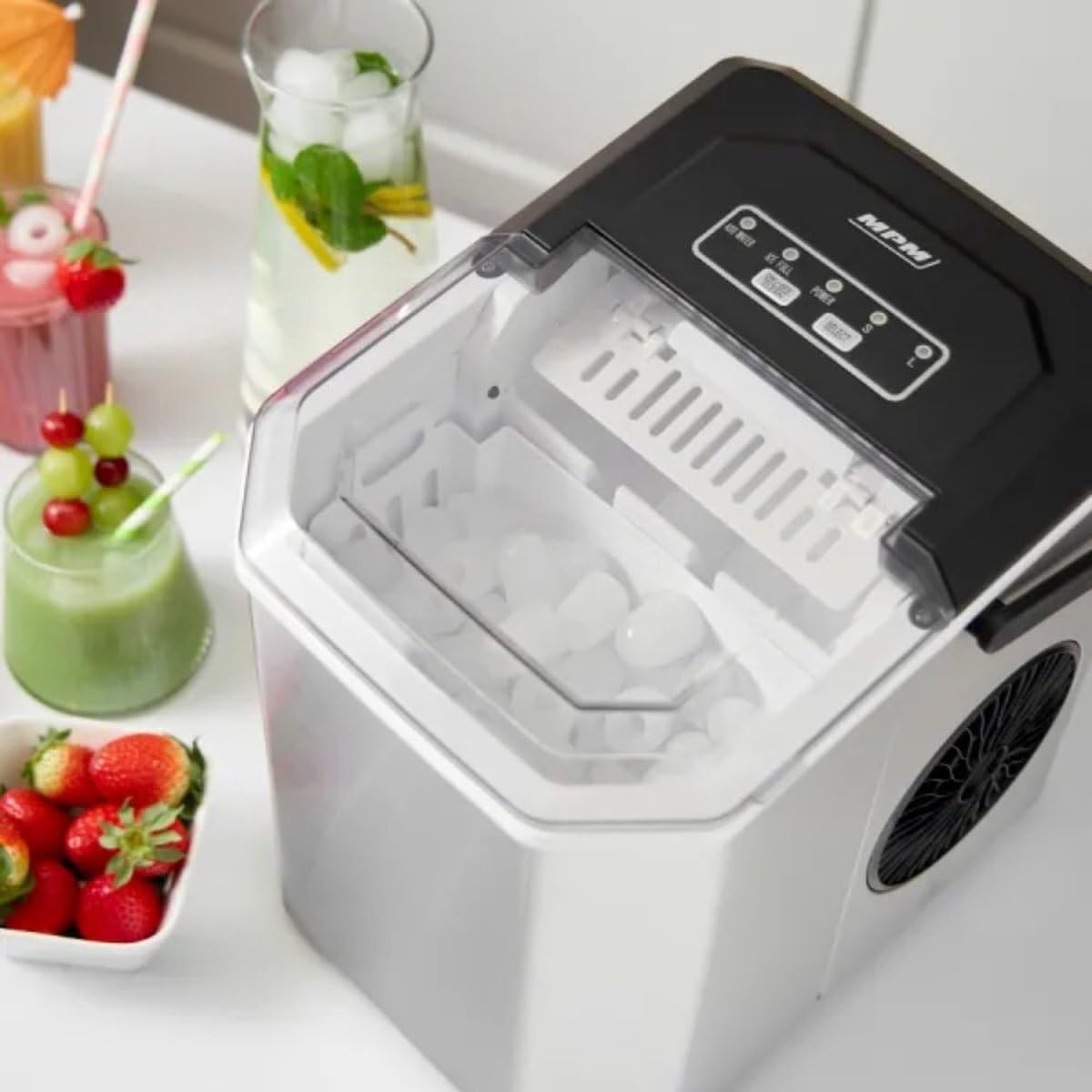 MPM Macchina Ghiaccio 12kg/24h Argento 1,2L 150W