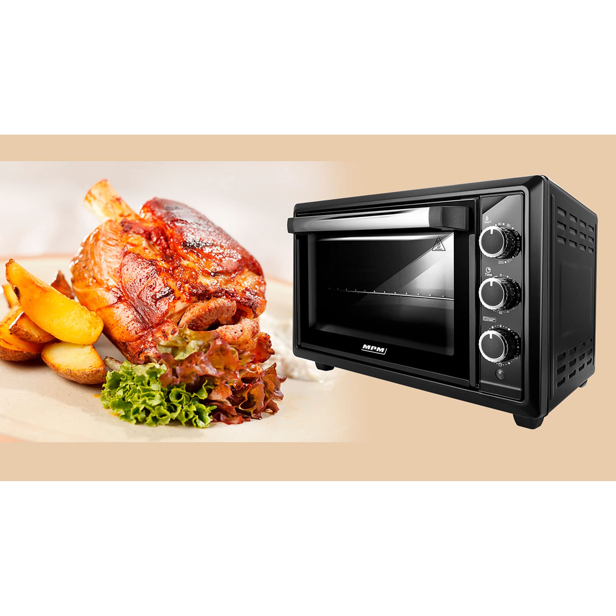 MPM MPE-28/T mini forno 28 L nero 1500 W