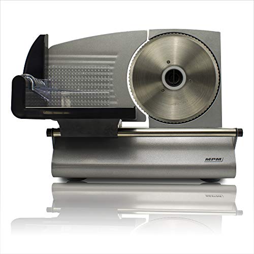 MPM MKR-02M affettatrice inox 150W lama 190mm 0-15mm