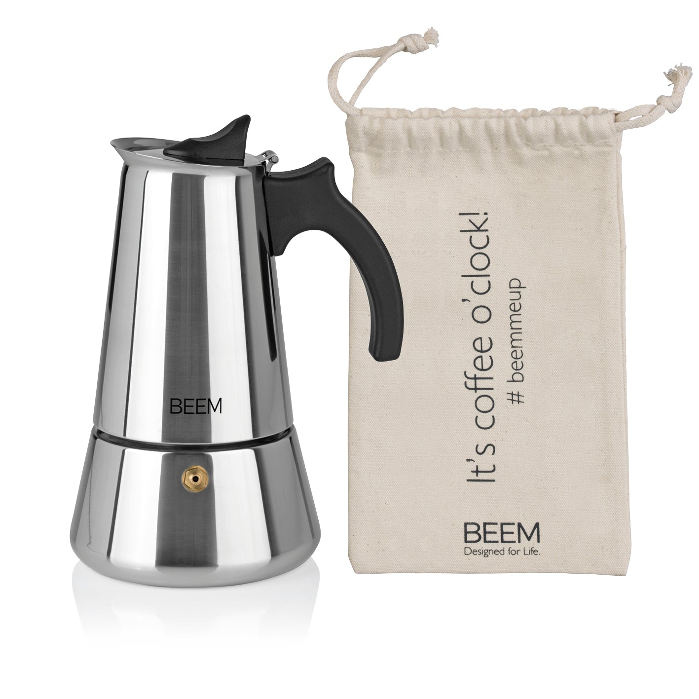 Beem Espressokocher moka acciaio 6 tazze 300 ml