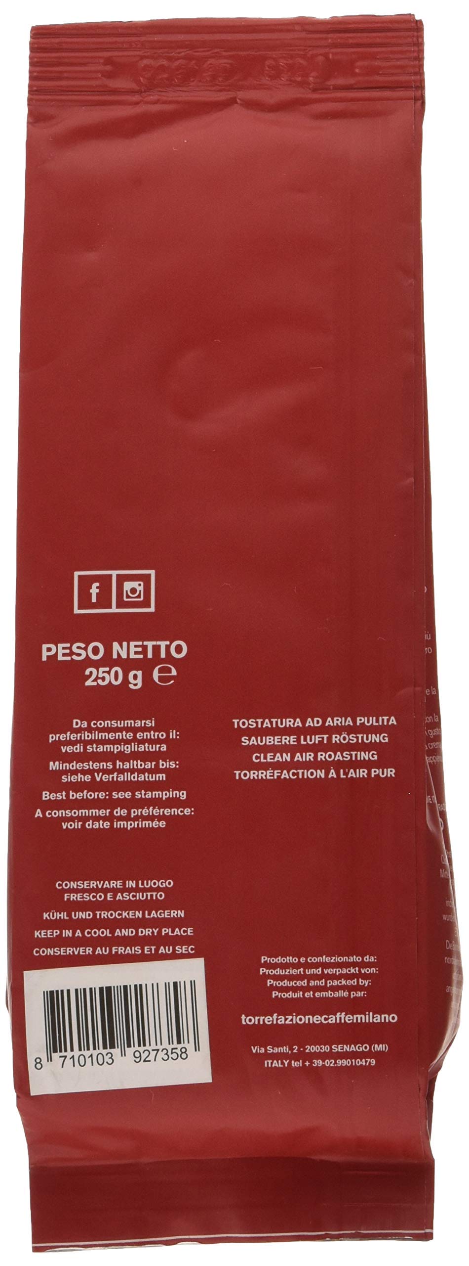 Gaggia Caffè Macinato Espresso Intenso 250 g Arabica Robusta