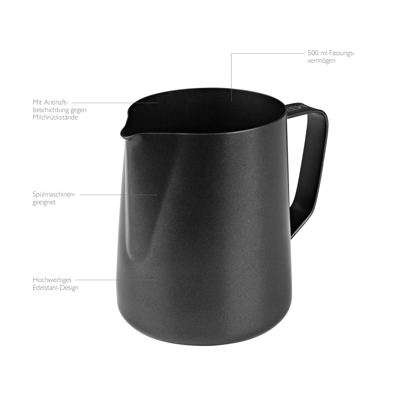 Beem Zubehör lattiera acciaio 500 ml per cappuccino