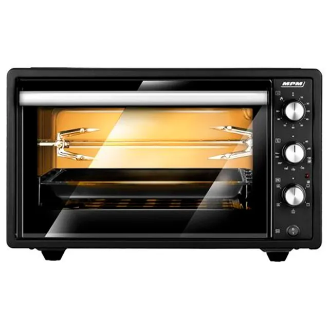 MPM MPE-10/T Forno Elettrico 37 L Nero 1650W Girarrosto
