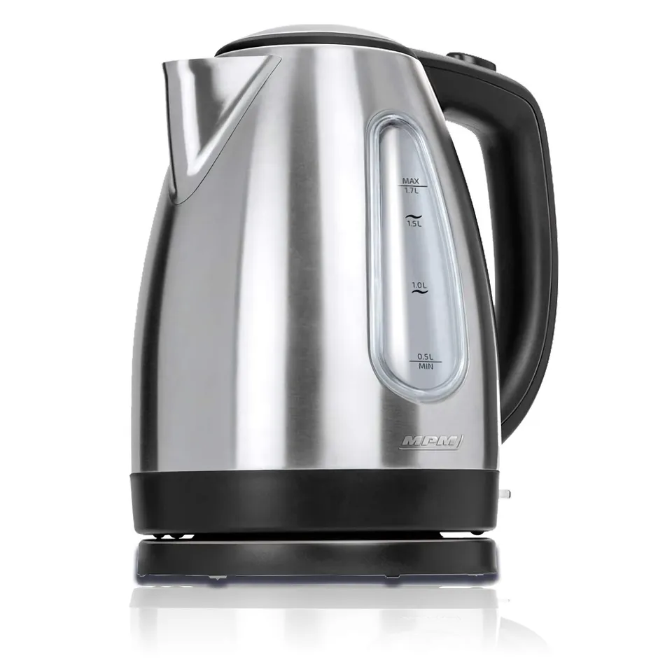 MPM MCZ-70M bollitore elettrico 1,7 L 2200 W acciaio nero