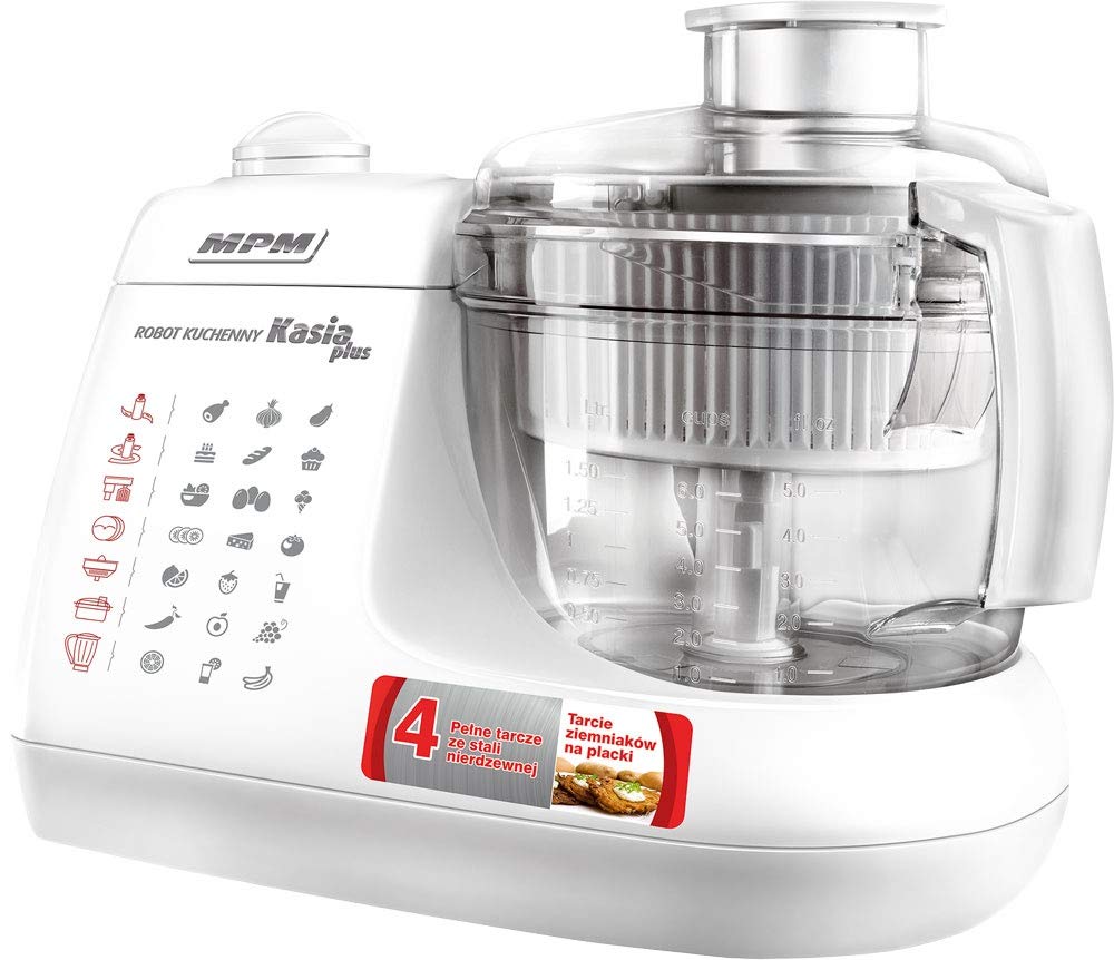 MPM MRK-11 robot cucina bianco 800W 1,5 L 8 accessori