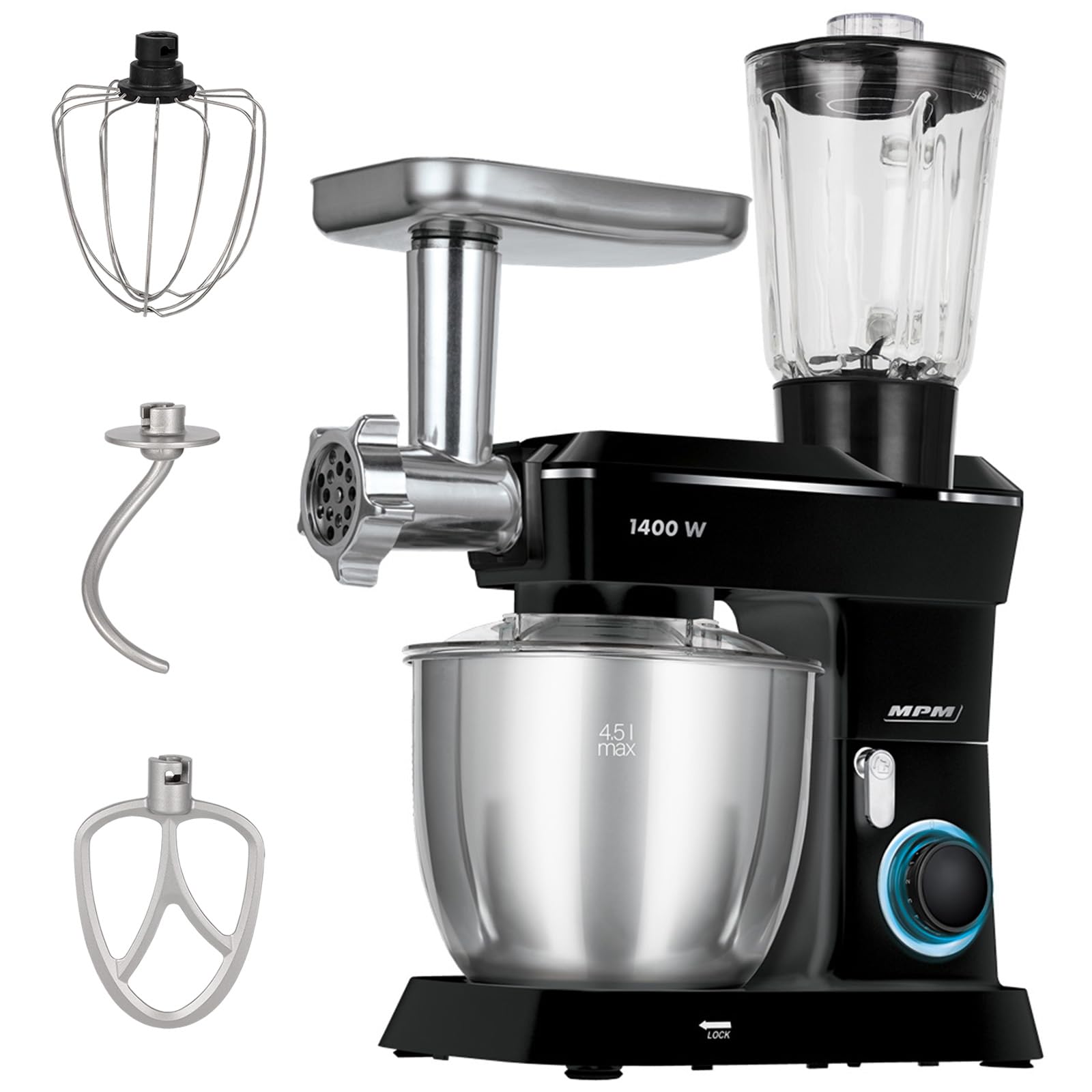 MPM MRK-24 Robot Planetaria 4,5L 1400W Tritacarne
