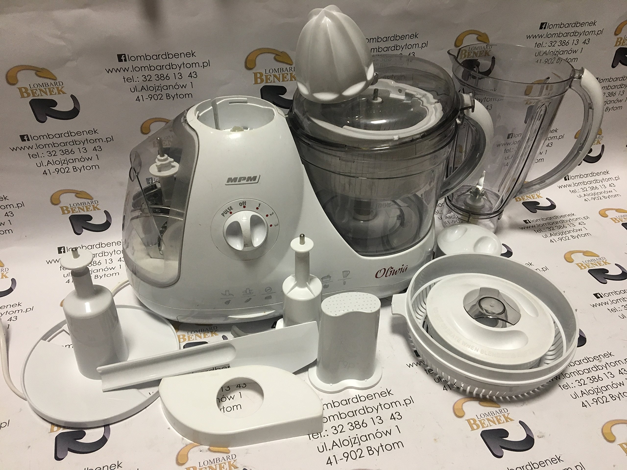 MPM MRK-10 Robot Cucina 1.5 L 800W Bianco
