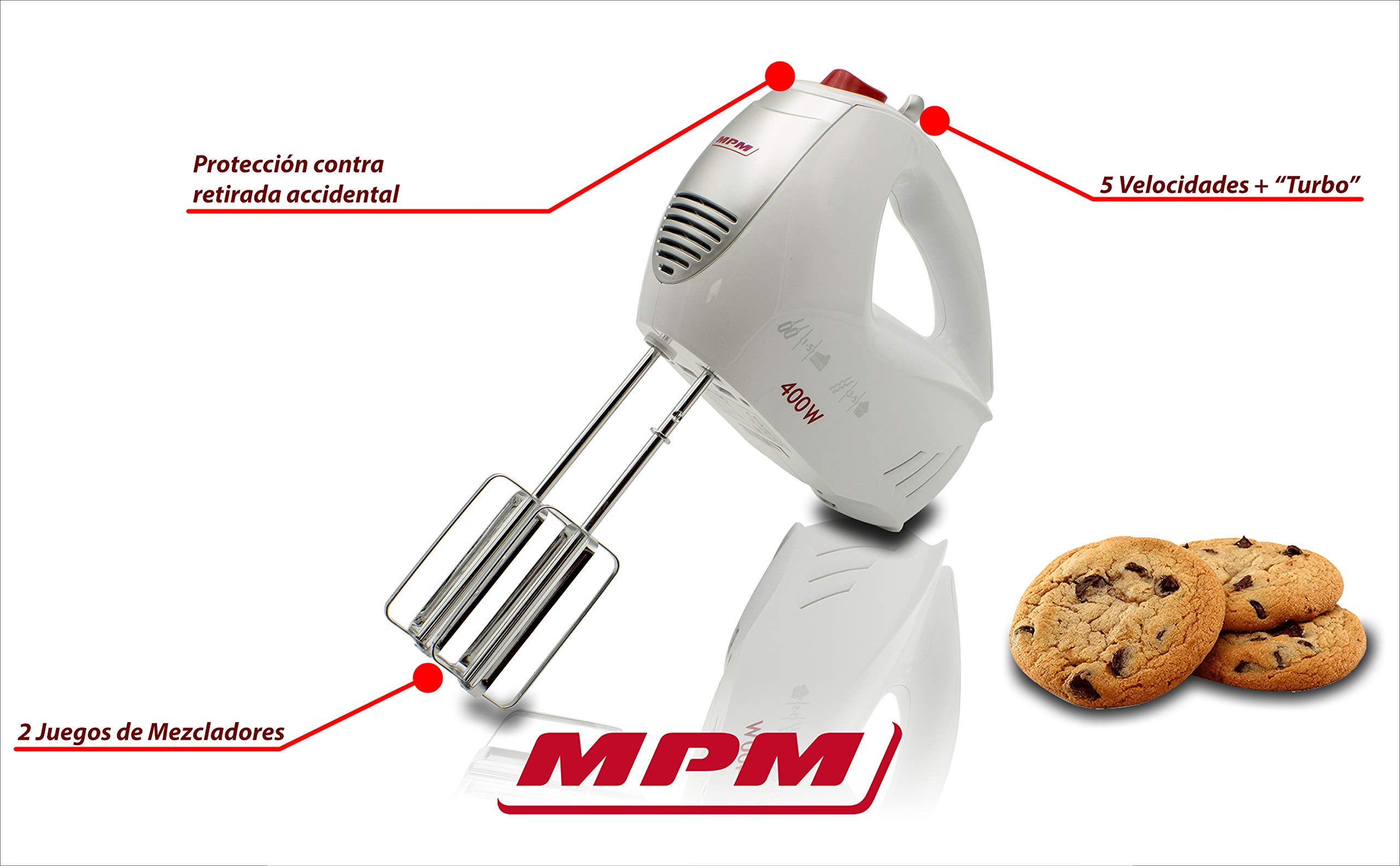 MPM MMR-11 Sbattitore Elettrico 400W 5 Velocità