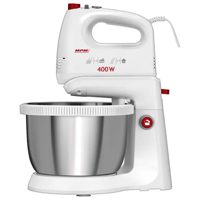 MPM MMR-21Z Sbattitore con Ciotola 3,5 L 400W Bianco