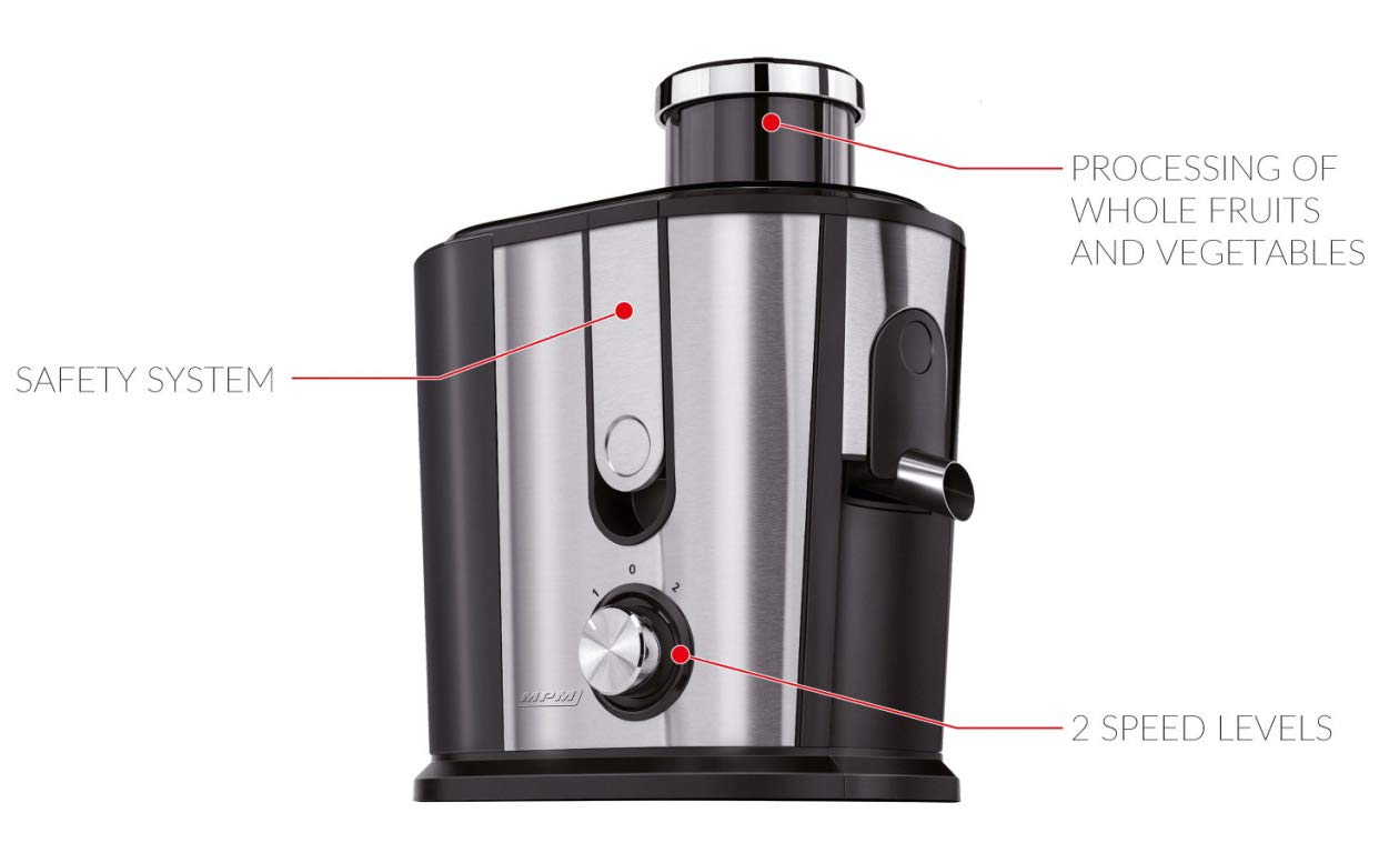 MPM MSO-07M Centrifuga Frutta Verdura 500W Inox