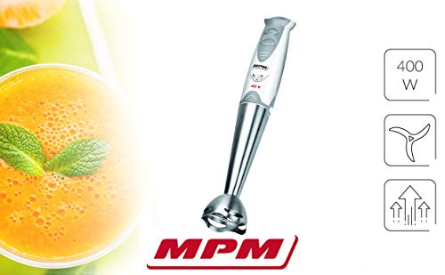 MPM MBL-04 frullatore a immersione 400W acciaio inox grigio