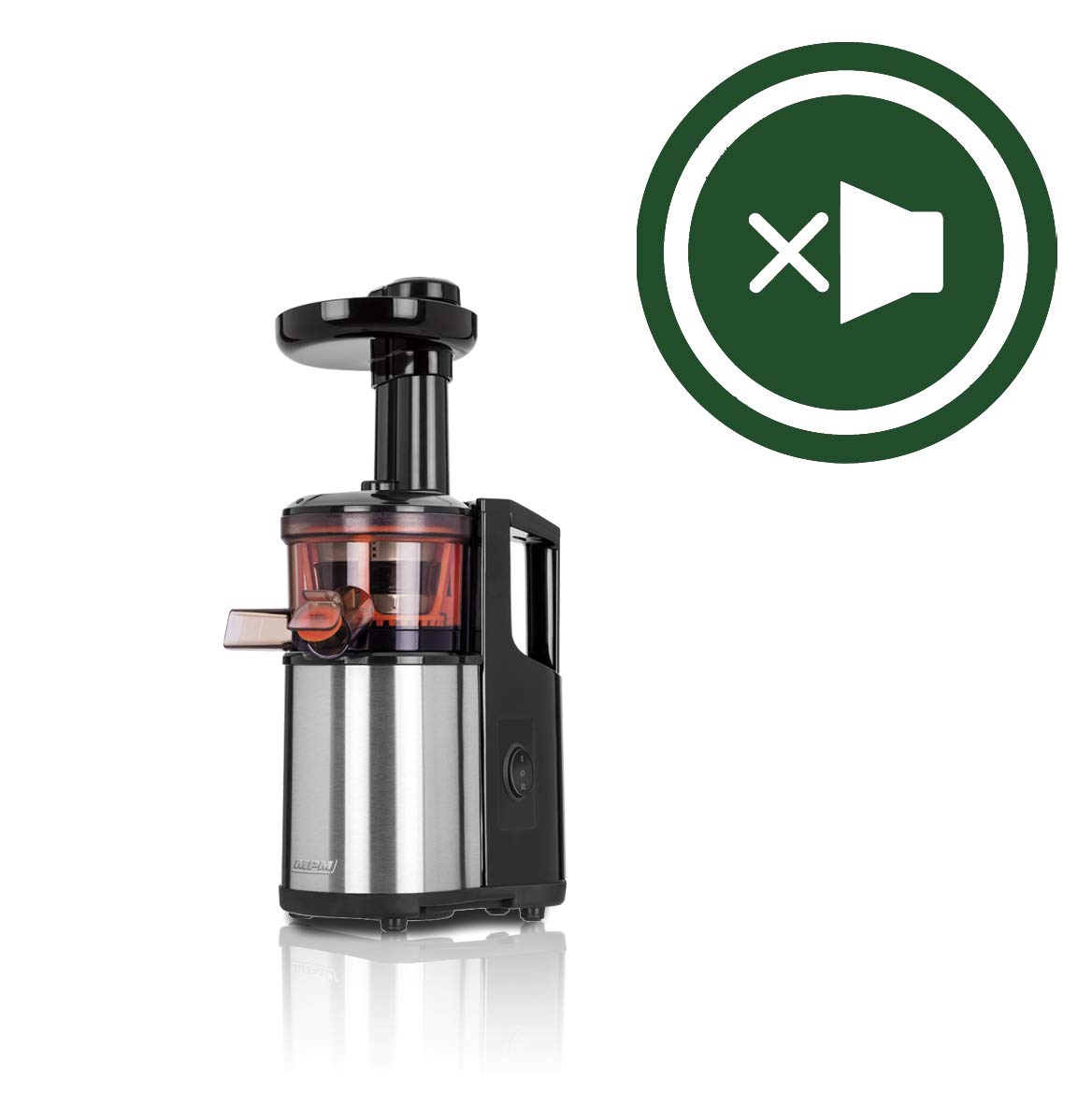 MPM MSO-12M estrattore succo freddo 60 RPM 150 W inox