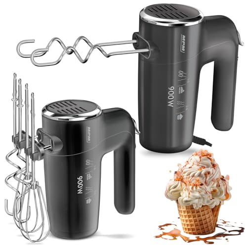 MPM Mixer Frullatore Manuale 900W 6 Velocità Antracite