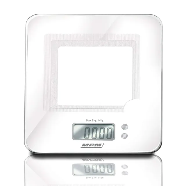 MPM MWK-03 Bilancia Cucina Digitale 8 kg Grigio
