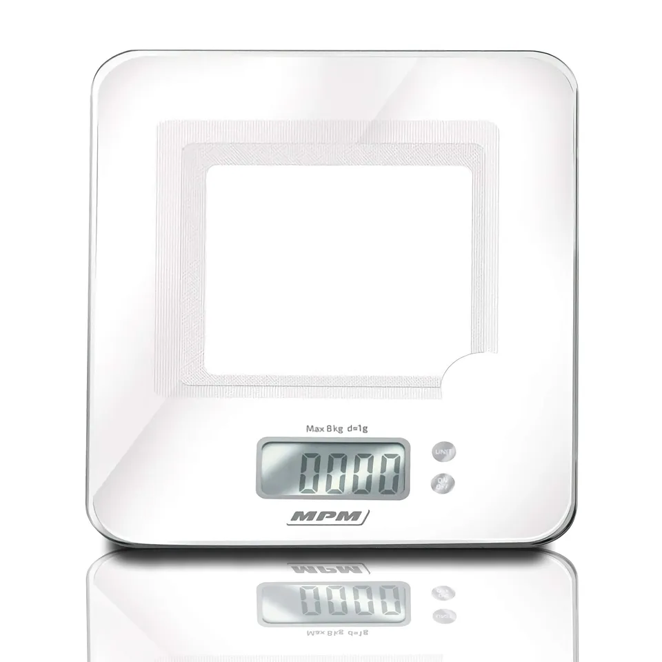 MPM MWK-03 Bilancia Cucina Digitale 8 kg Grigio