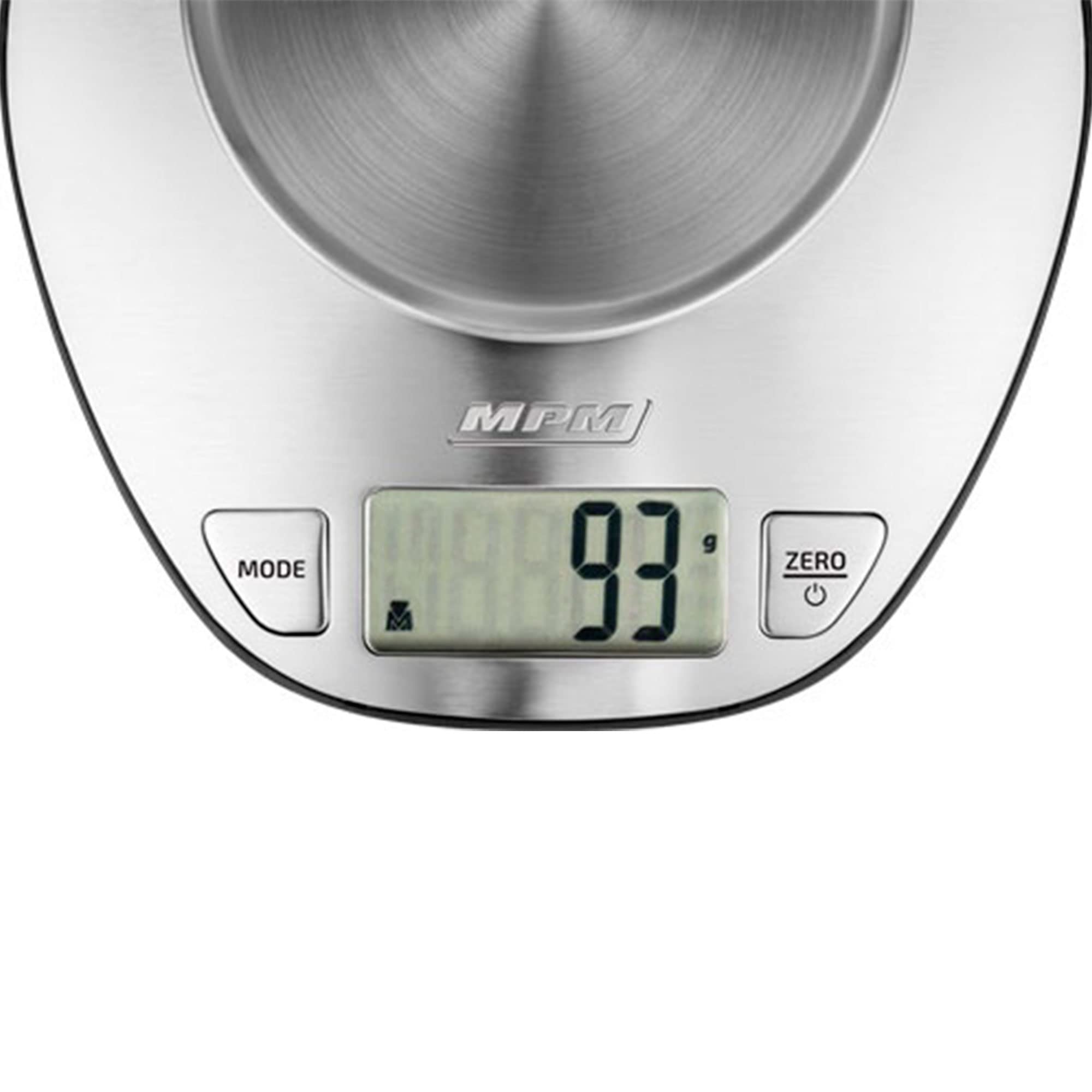 MPM MWK-05M Bilancia Cucina 5Kg Ciotola Inox Tara
