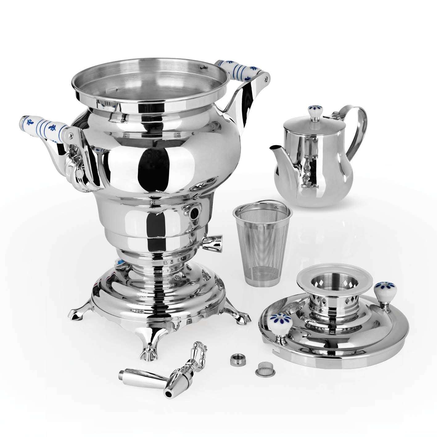 Beem Odessa samovar acciaio 3 L con teiera 1 L 1300 W
