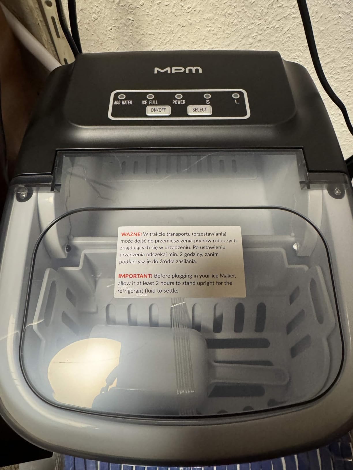 MPM MKD-105 Macchina Ghiaccio 12kg/24h 2 Misure Autopulente