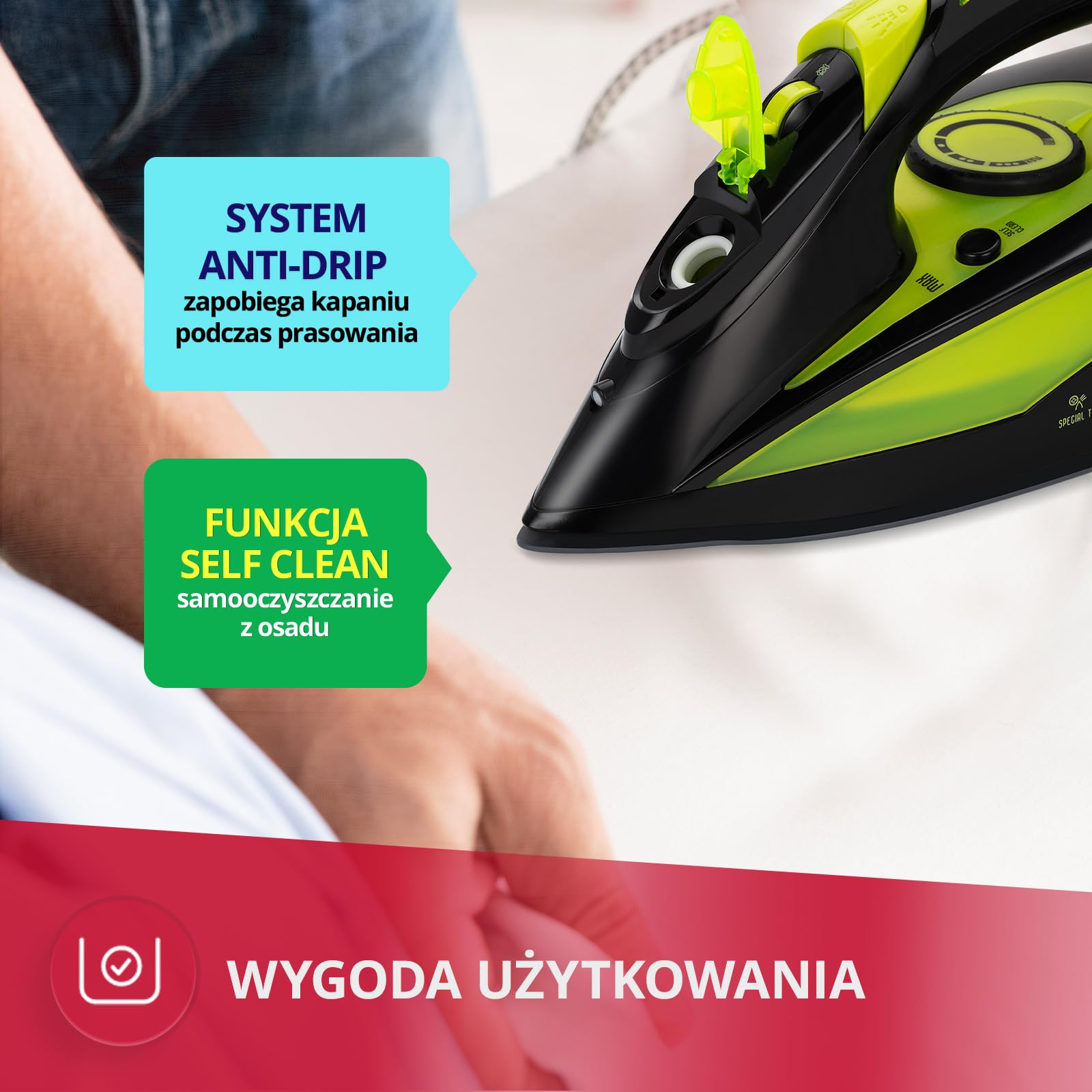 MPM MZE-04/C ferro da stiro vapore ceramica 2800 W 330 ml