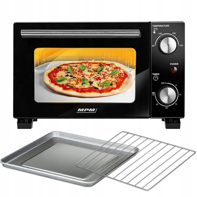MPM MPE-13 Mini Forno Elettrico 10 L 800W Nero Pizza
