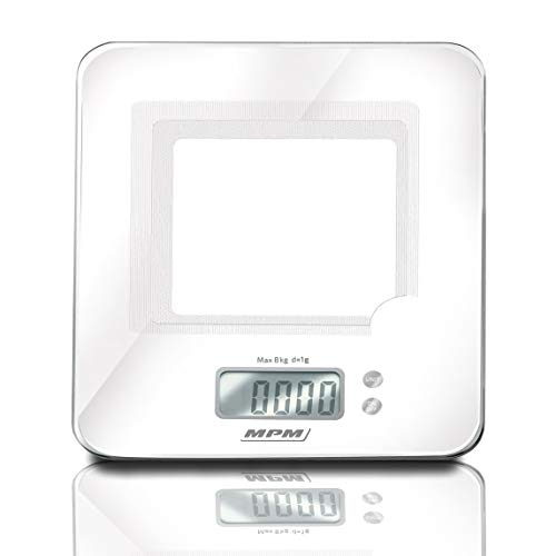 MPM MWK-03 Bilancia Cucina Digitale 8 kg Grigio
